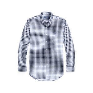 Ralph Lauren Blue Casual Button Down Shirt with Gingham Pattern